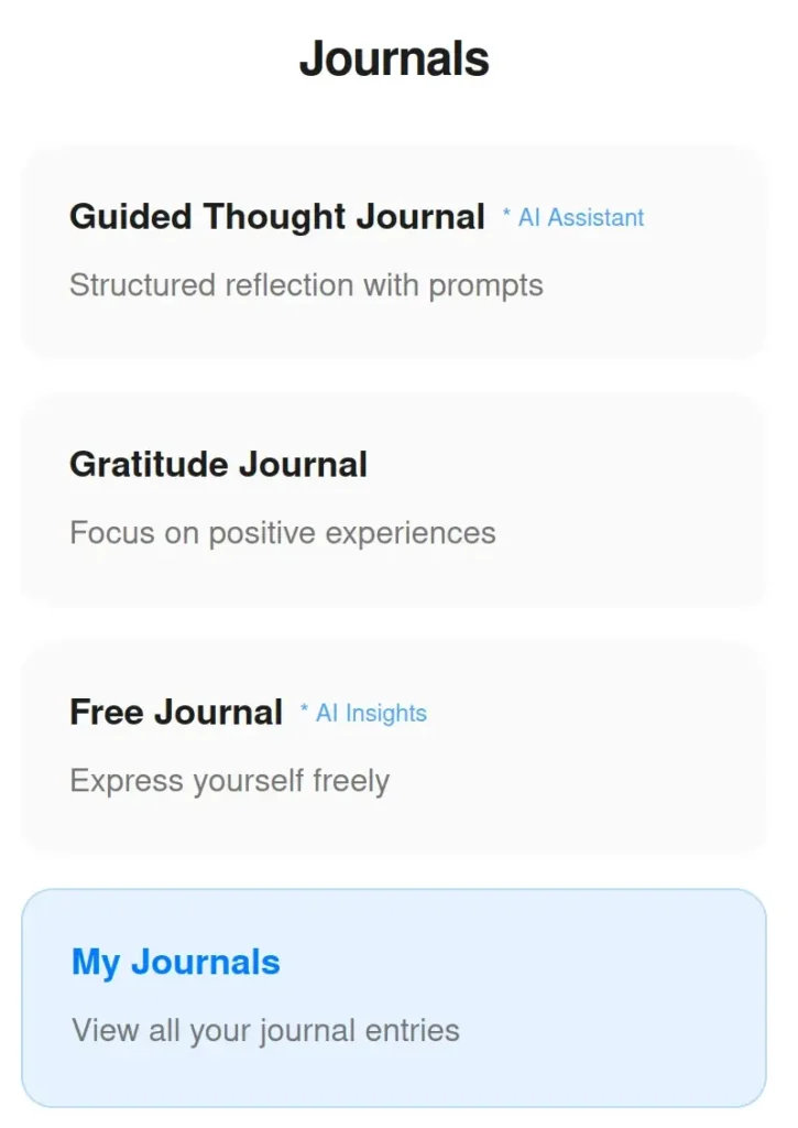 mindsila-journals mental health app journal